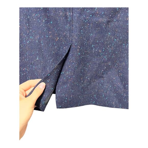 Banana Republic Speckled Navy Single Breasted HackingS Collared Jacket Blazer - Picture 7 of 8